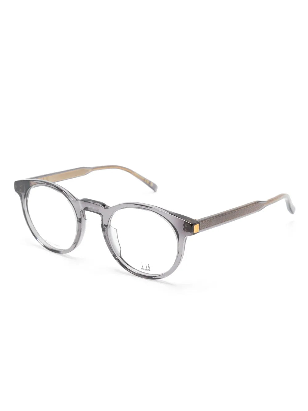 metallic-finish round-frame glasses