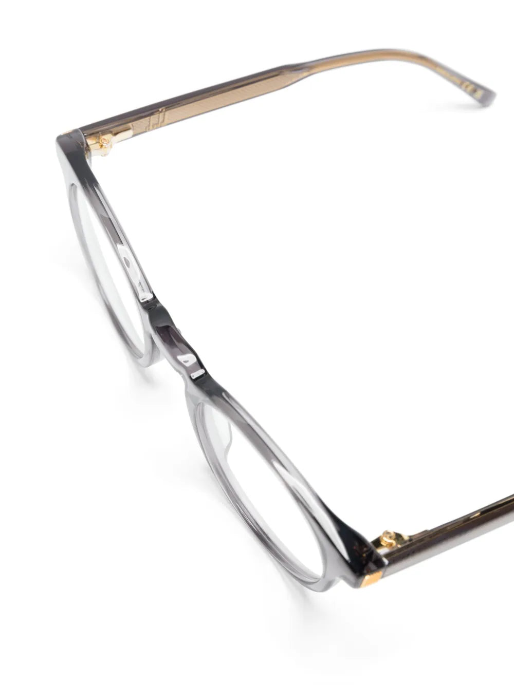 metallic-finish round-frame glasses