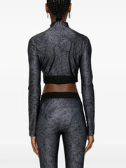 leopard-print cropped T-Shirt