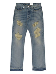 distressed beach bum denim jeans