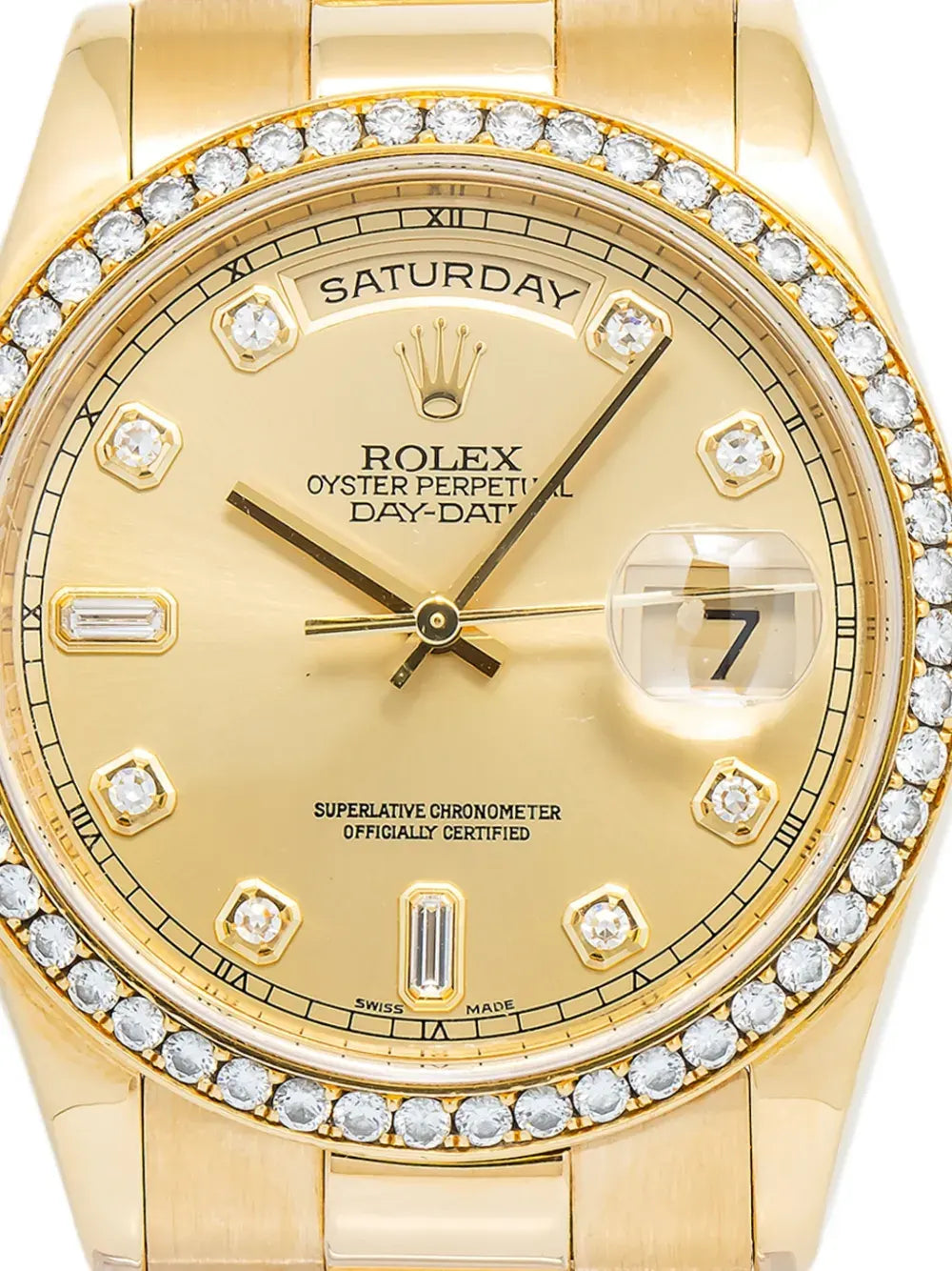 Diamond 36mm Day-Date watch