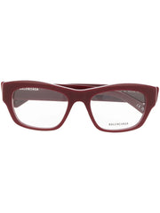logo-print rectangle-frame glasses