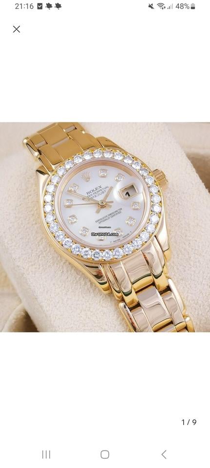 Rolex | Datejust | 69298 | Yellow gold | 29 mm | Yellow gold | Mother of pearl | Automatic