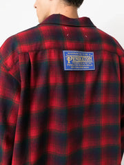 x Pendleton checked wool shirt