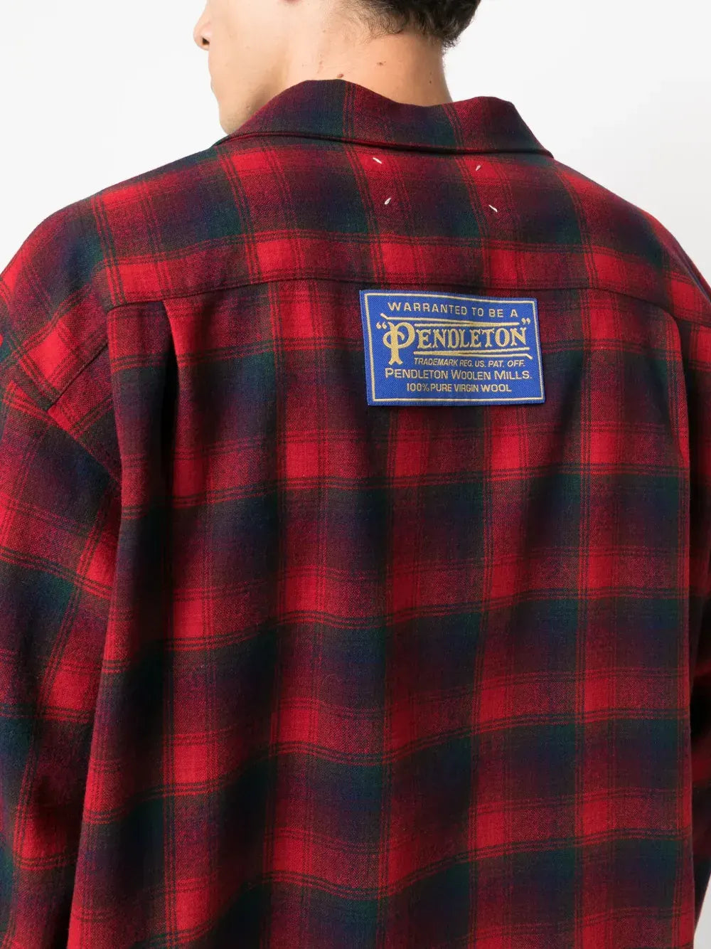x Pendleton checked wool shirt