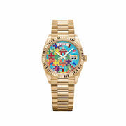 Rolex | Day-Date | 128238 | Yellow gold | 36 mm | Yellow gold | Turquoise | Automatic
