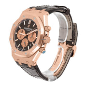 Audemars Piguet Royal Oak Chronograph26331 OR.OO.D821 CR.01 Chocolate Dial Brown Leather Rose Gold Watch