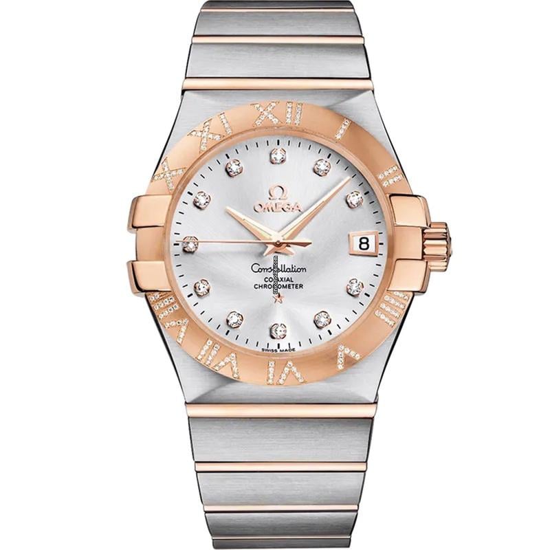 Omega Constellation Ladies35 mm steel ‑ red gold on steel 123.25.35.20.52.003