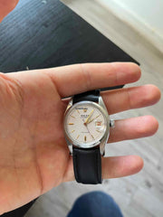 Rolex | Oyster | 6066 | Steel | 30 mm | Leather | White | Manual winding