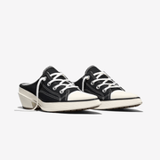 Converse CHUCK 70 DE LUXE POINTED MULE HEEL PLATFORM { BLACK/EGRET/WHITE