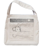 KAWS x Uniqlo Artbook Cover Tote Bag Natural