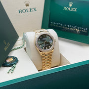 Rolex | Datejust | 278288RBR | Yellow gold | 31 mm | Yellow gold | Green | Automatic