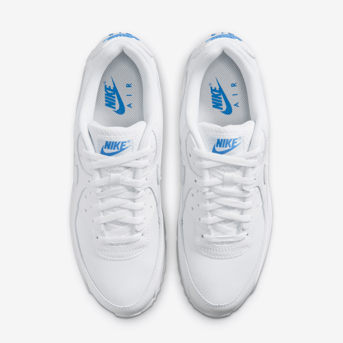 NIKE AIR MAX 90 { WHITE/BLUE CRYSTAL