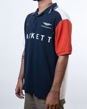 Hackett Aston Martin Navy Blue Polo (2XL)