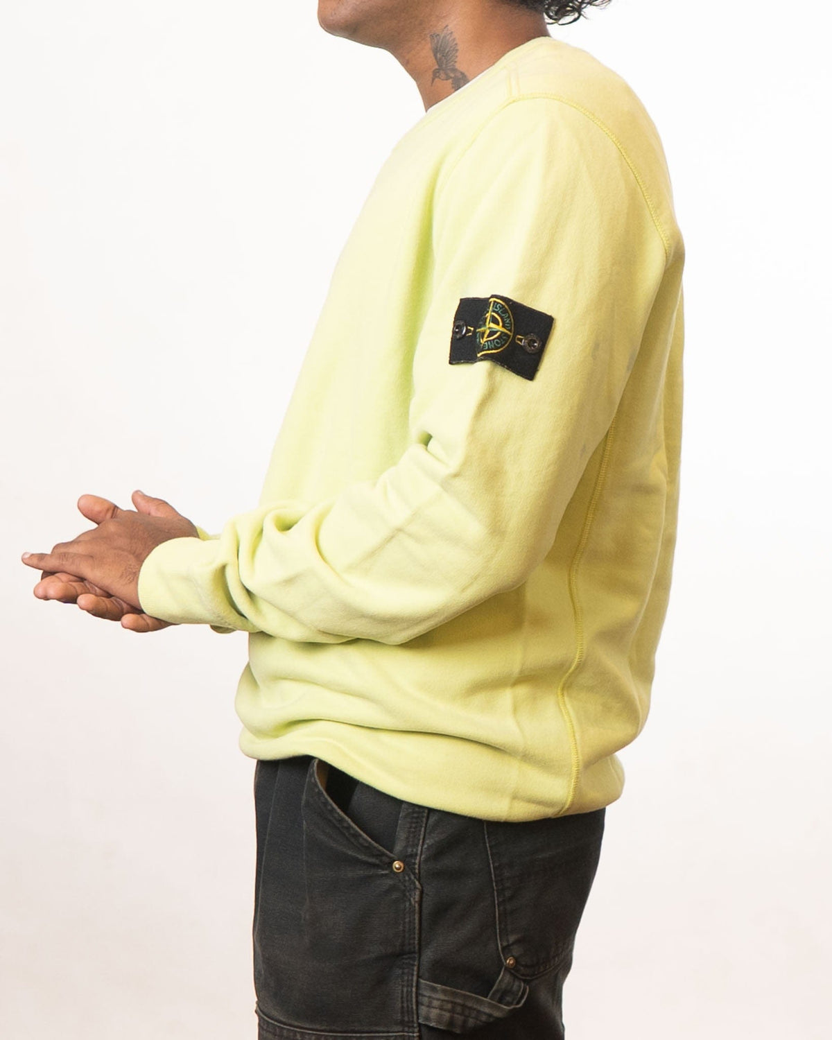 Stone Island Green Full Sleeves T-Shirt (S)