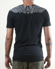 Armani Exchange Wings Black Printed T-Shirt (S)