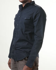Zara Man Black Cargo Shirt (S)