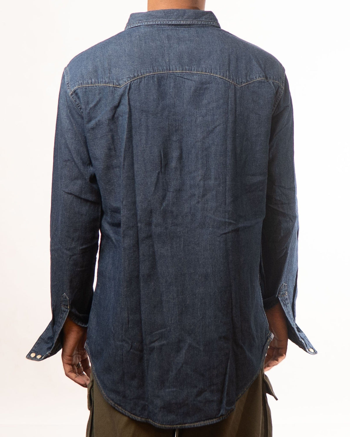 Levis Blue Slim Fit Denim Shirt (L)