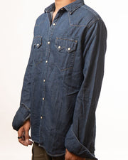 Levis Blue Slim Fit Denim Shirt (L)