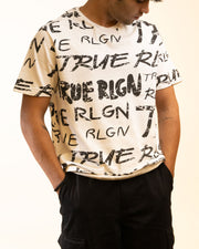 True Religion Printed white T-Shirt (S)