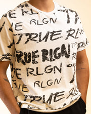 True Religion Printed white T-Shirt (S)