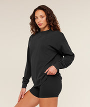 Gymshark Power Washed Long Sleeve Top - Black/Acid Wash