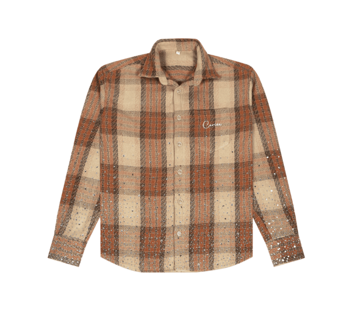 CERISE RHINESTONE FLANNEL