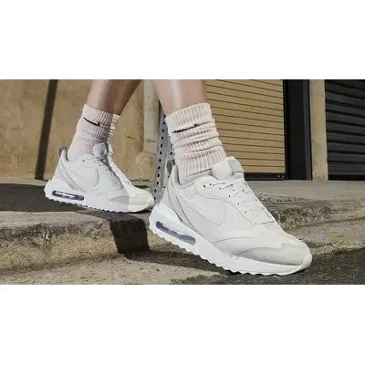 Nike Air Max Dawn 'Light Bone Picante Red' WMNS