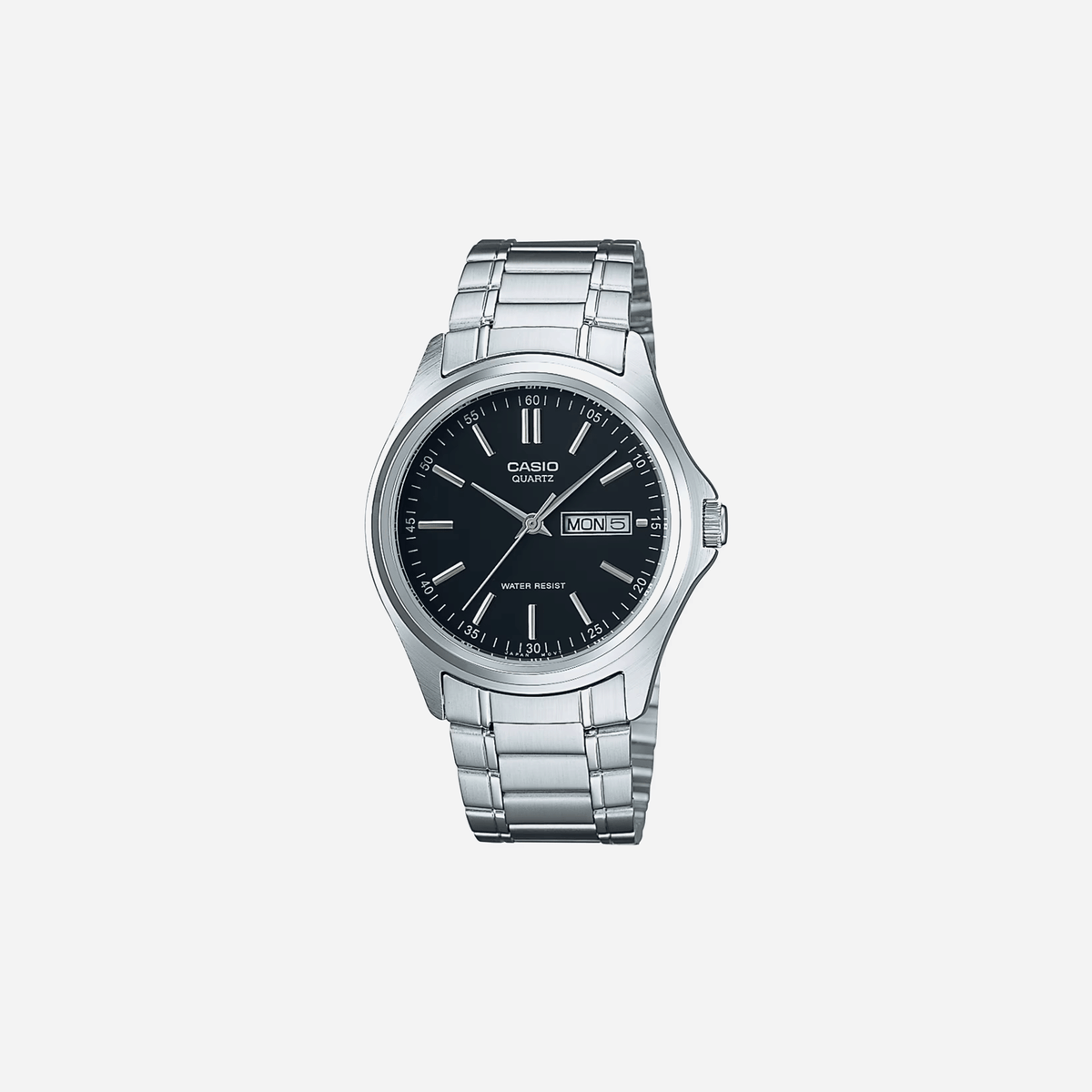 Casio MTP-1239D-1A Black Dial Stainless Steel Watch