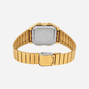 Casio Vintage A130WEG-9ADF Quartz Gold Dial Retro Classic with Modern Functions Stainless Steel Watch