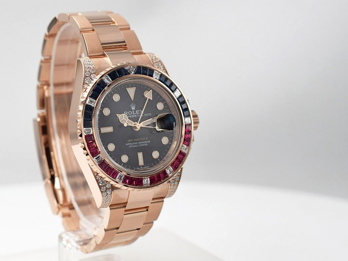 Rolex | GMT-Master II | 126755SARU | Rose gold | Rose gold | Black | Automatic