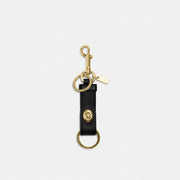 Coach Trigger Snap Bag Charm Gold Black