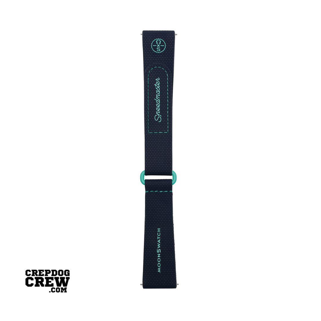 Swatch x Omega Bioceramic Moonswatch Dark Blue Turquoise Straps