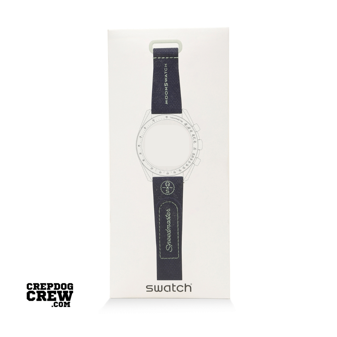 Swatch x Omega Bioceramic Moonswatch Dark Blue Green Straps