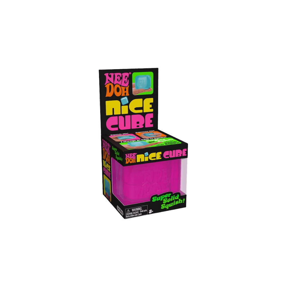 NeeDoh Nice Cube Squishy Fidget Toy Pink