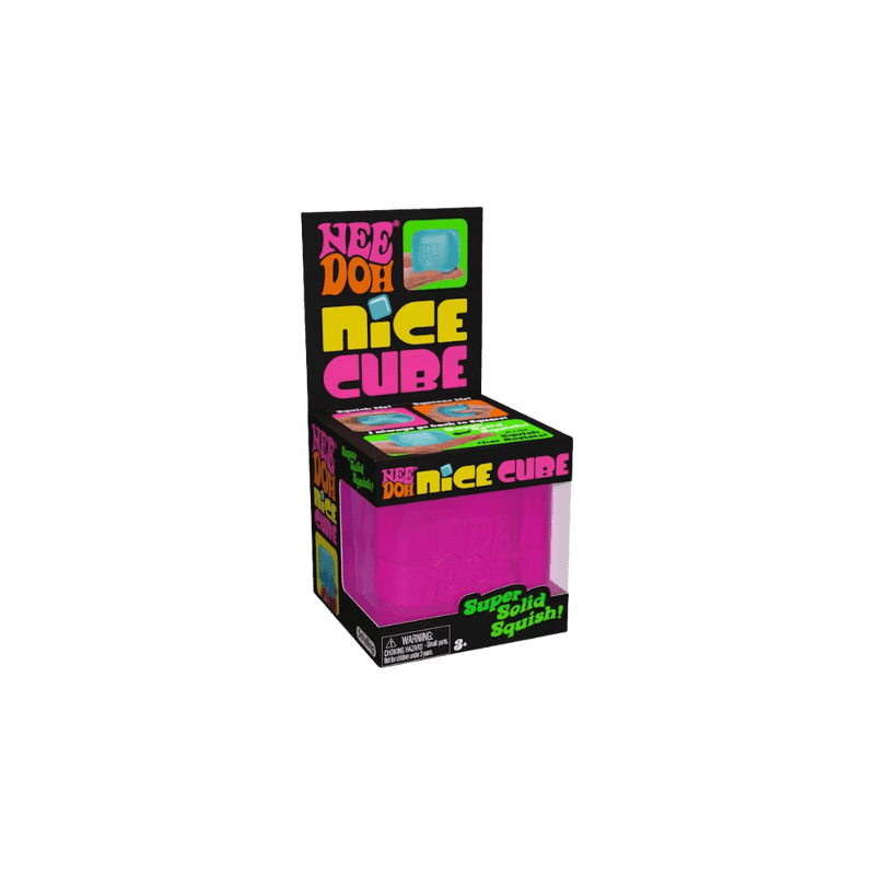 NeeDoh Nice Cube Squishy Fidget Toy Pink