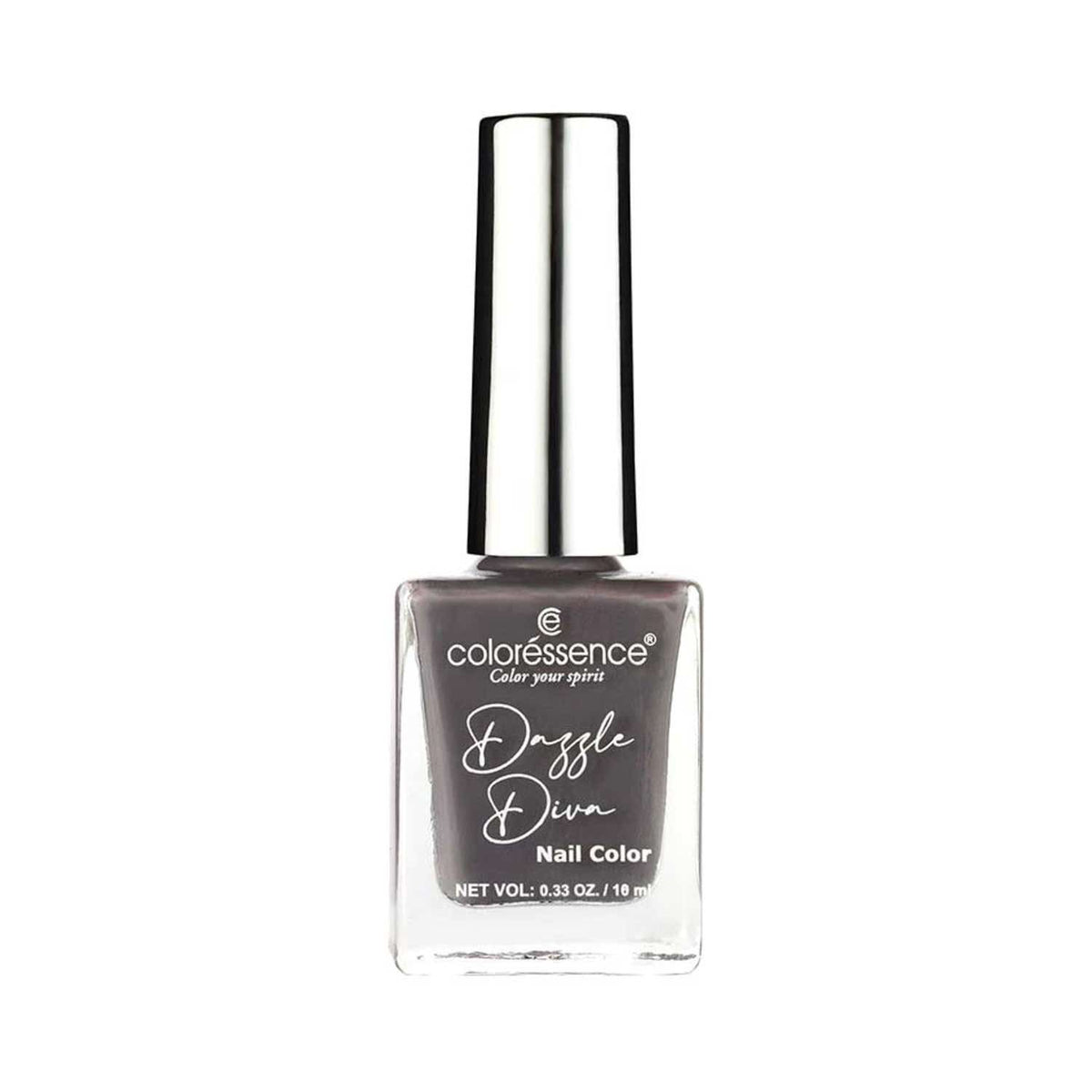 Coloressence Dazzle Diva Matte Finish Nail Paint -Grey Agate (10 ml) - Coloressence