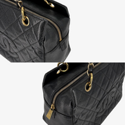 CS001 - CHANEL Vintage Black Caviar Leather PTT Tote Bag