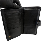 CS067 - CHANEL Vintage Black Caviar Leather Long Wallet