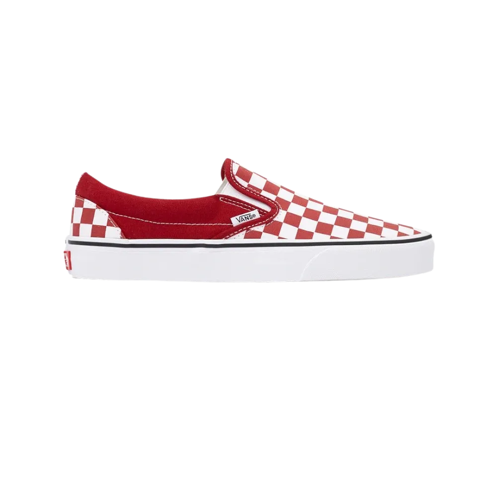 Vans Classic Slip-On Checkerboard Shoe Chili Pepper Red