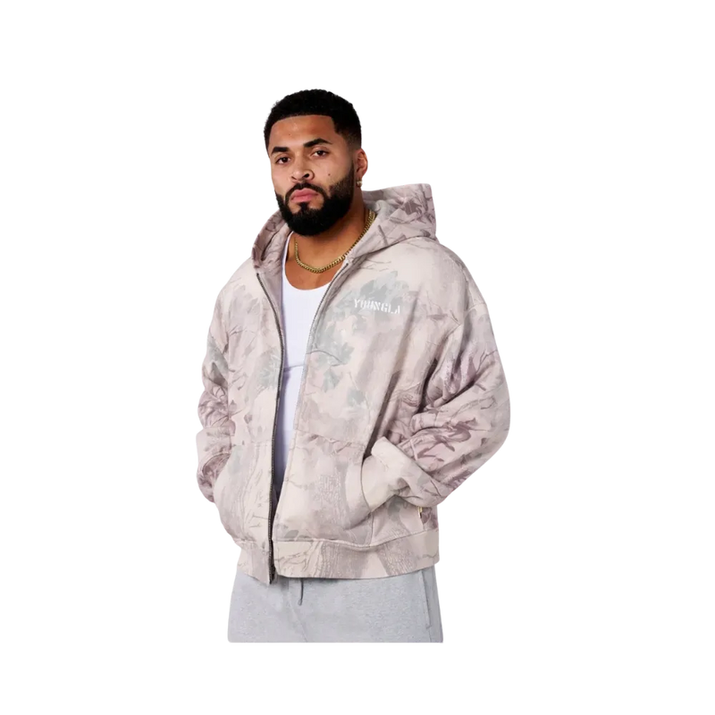 YoungLA Tree Camo Collection Zip Up Desert Tan Tree Camo