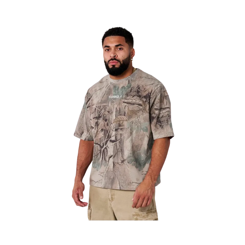 YoungLA Tree Camo Collection Tees Beige Tree Camo