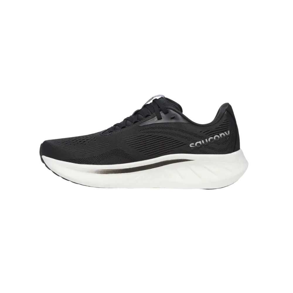 Saucony Ride 18 Black White