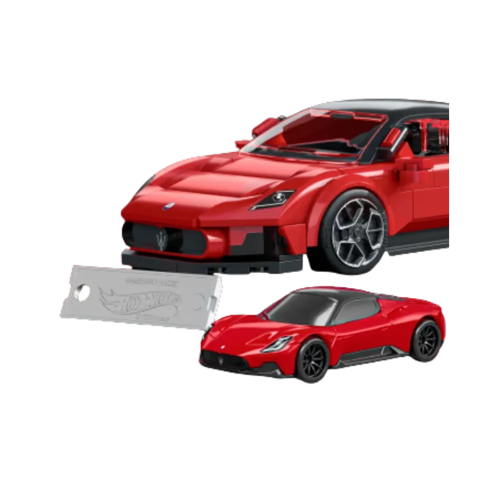 Mattel Brick Shop Hot Wheels Maserati MC20 Building Set