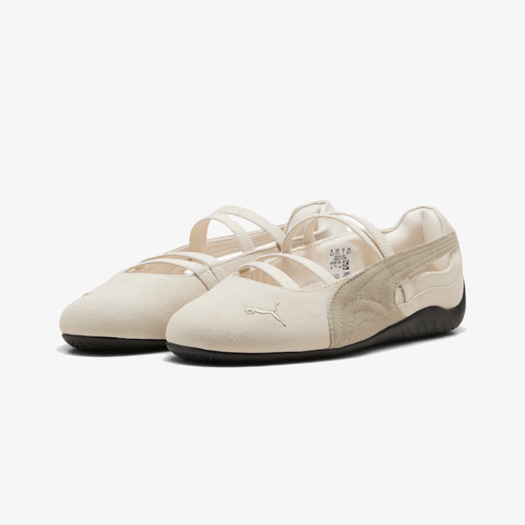 PUMA SPEEDCAT SUEDE BALLET { ALPINE SNOW-BLACK