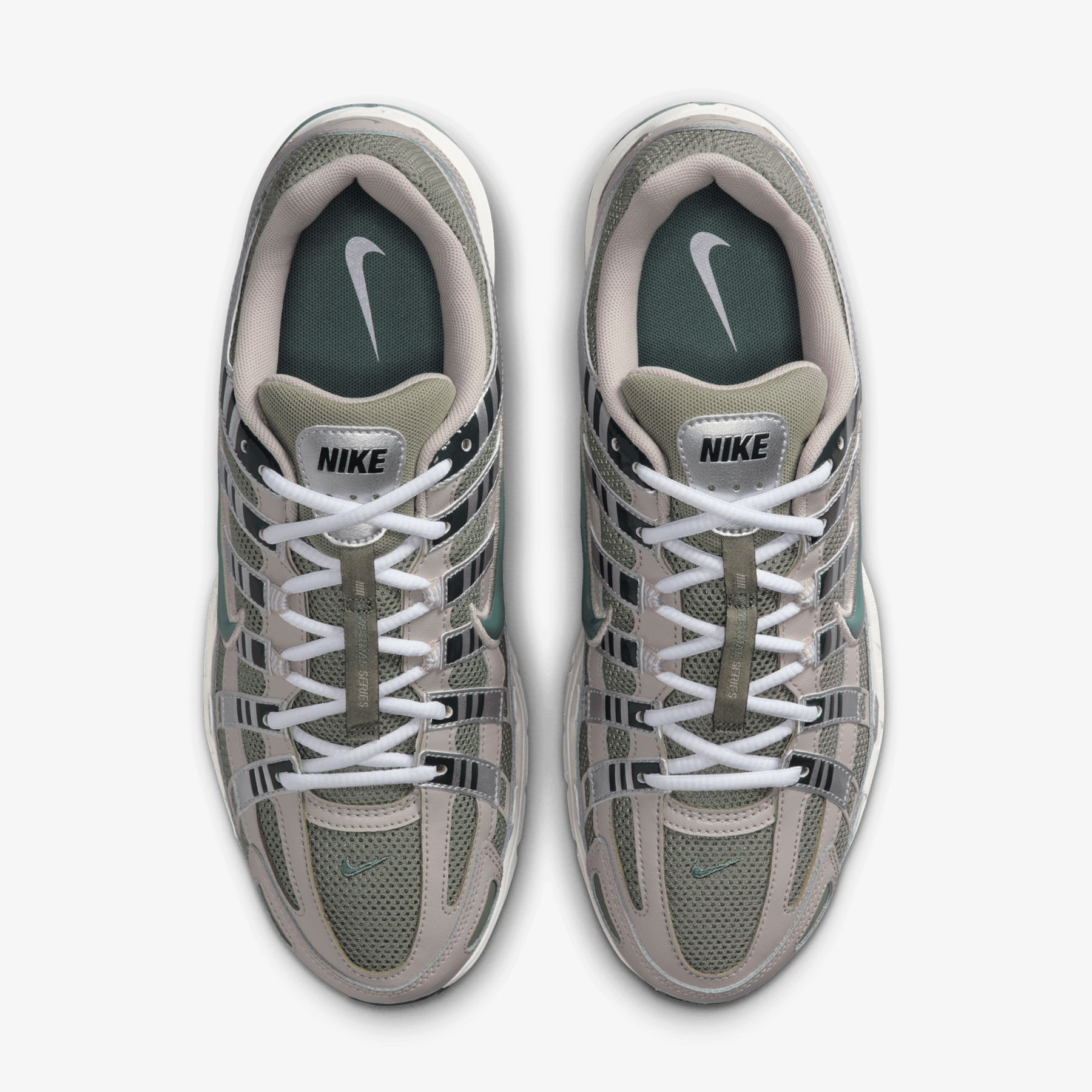 NIKE P-6000 { CREAM II/CLAY GREEN-ANTHRACITE
