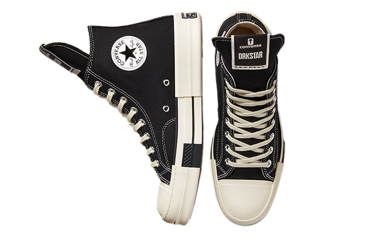 Converse Drkstar Hi Rick Owens Drkshdw Black Egret