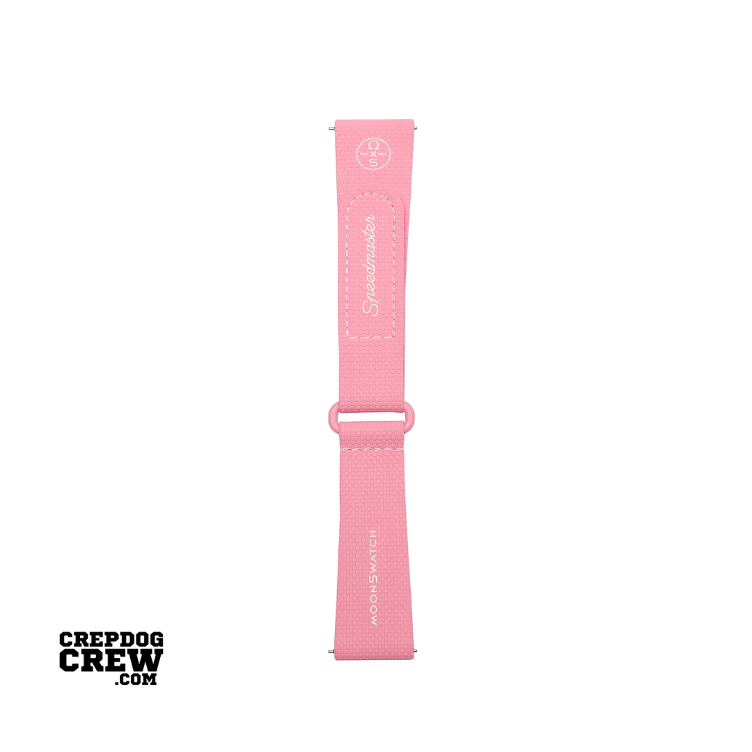 Swatch x Omega Bioceramic Moonswatch White Pink Straps