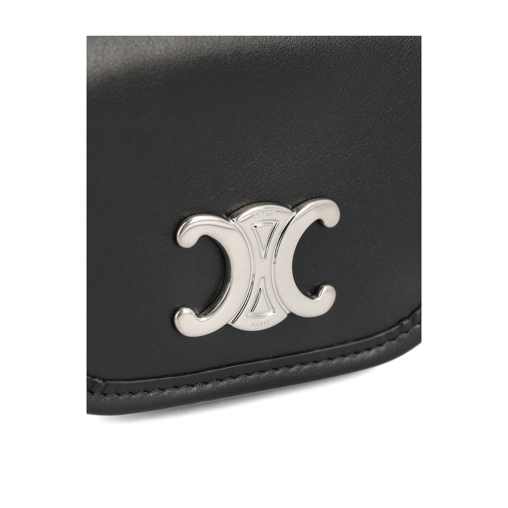 Keyring Nano Besace Triomphe Leather Black