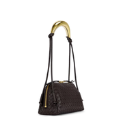 Concert Intrecciato Lambskin Pouch - Barolo